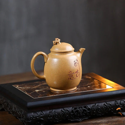 130ml Chinese Yixing Purple Clay Teapots Handmade Tea Pot Raw Ore Section Mud Beauty Kettle High-end Zisha Tea Set Collection