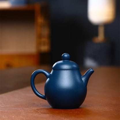 130ml Real Handmade Yixing Teapot Azure Clay ball hole Pot Chinese Kettle Kung Fu Zisha Tea Set Pure Teaware