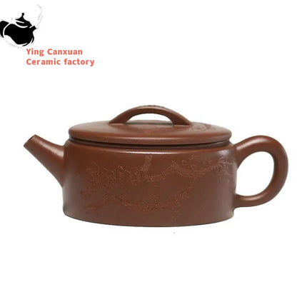 130ml Yixing High-end Purple Clay Teapots Famous Handmade Tea Pot Raw Ore Purple Mud Kettle Chinese Zisha Tea Set Collection