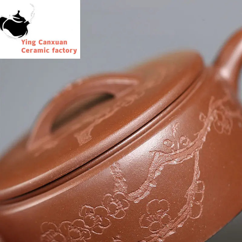 130ml Yixing High-end Purple Clay Teapots Famous Handmade Tea Pot Raw Ore Purple Mud Kettle Chinese Zisha Tea Set Collection