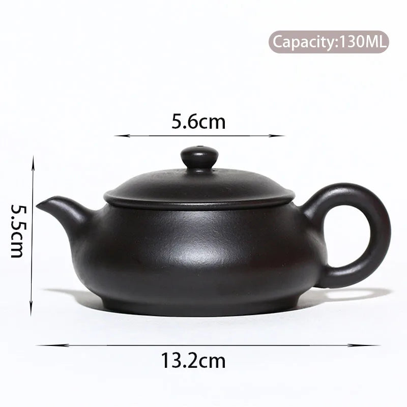 130ml Yixing Purple Clay Teapot Famous Handmade Dahongpao Reductive Burning Tea Pot Kettle Authentic Chinese Zisha Tea Set