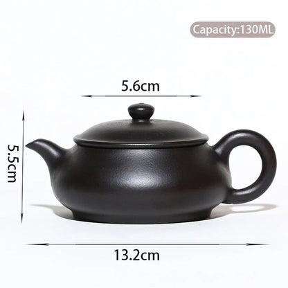 130ml Yixing Purple Clay Teapot Famous Handmade Dahongpao Reductive Burning Tea Pot Kettle Authentic Chinese Zisha Tea Set