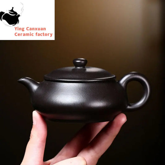 130ml Yixing Purple Clay Teapot Famous Handmade Dahongpao Reductive Burning Tea Pot Kettle Authentic Chinese Zisha Tea Set