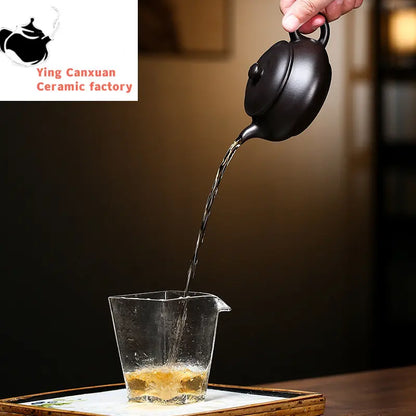 130ml Yixing Purple Clay Teapot Famous Handmade Dahongpao Reductive Burning Tea Pot Kettle Authentic Chinese Zisha Tea Set