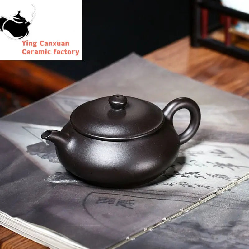 130ml Yixing Purple Clay Teapot Famous Handmade Dahongpao Reductive Burning Tea Pot Kettle Authentic Chinese Zisha Tea Set