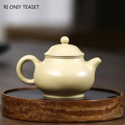130ml Yixing Purple Clay Teapot Master Handmade Small Capacity Tea Pot Raw Ore Beauty Kettle Chinese Authentic Zisha Tea Set