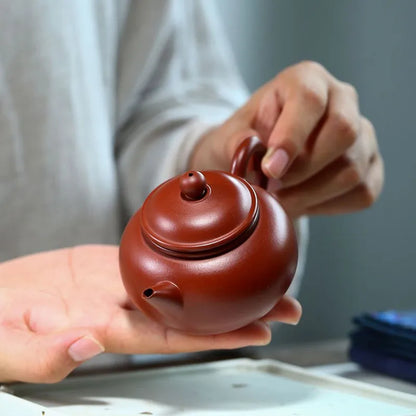 130ml Yixing Purple Clay Teapots Famous Handmade Dahongpao Tea Pot Beauty Kettle Chinese Zisha Teaware Tea Set Gifts Customized
