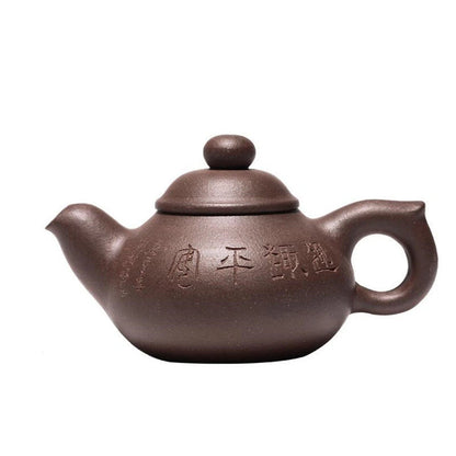 130ml Yixing Purple Clay Teapots Famous Handmade Tea Pot Raw Ore Old Purple Mud Beauty Kettle Chinese Zisha Tea Set Teaware
