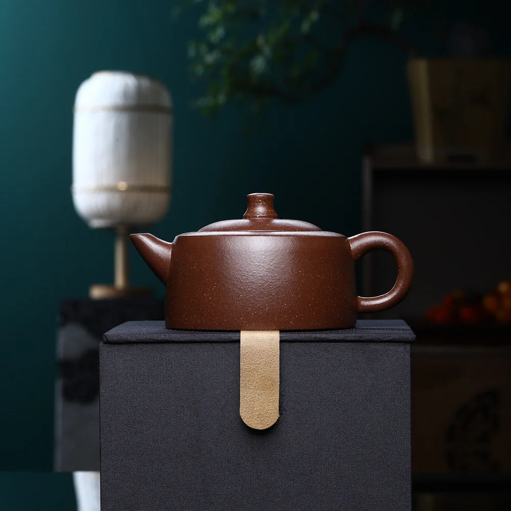 130ml Yixing Small Capacity Purple Clay Teapots Famous Artists Handmade Tea Pot Raw Ore Black Mud Kettle Chinese Zisha Tea Set