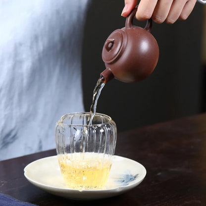 130ml Yixing Small Capacity Purple Clay Teapots Handmade Tea Pot Raw Ore Beauty Kettle Chinese High-end Zisha Tea Set Collection