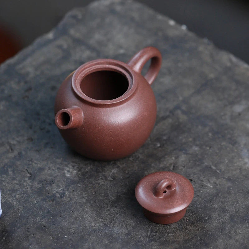 130ml Yixing Small Capacity Purple Clay Teapots Handmade Tea Pot Raw Ore Beauty Kettle Chinese High-end Zisha Tea Set Collection