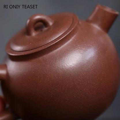 130ml Yixing Small Capacity Purple Clay Teapots Handmade Tea Pot Raw Ore Beauty Kettle Chinese High-end Zisha Tea Set Collection