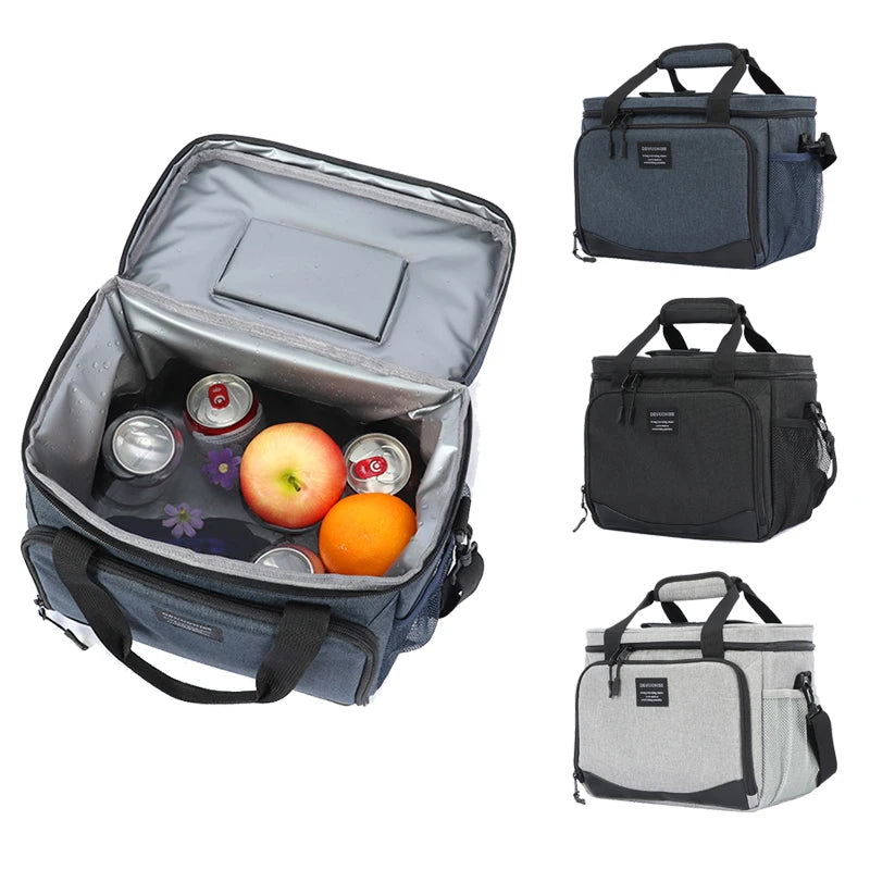13L Thermal Bag Lunch Box for Work Travel Picnic Outdoor Car Refrigerator Portable Cooler Bags Beer Food Insulated Handbag Snack