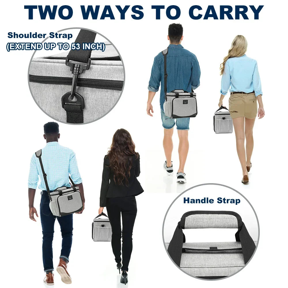 13L Thermal Bag Lunch Box for Work Travel Picnic Outdoor Car Refrigerator Portable Cooler Bags Beer Food Insulated Handbag Snack