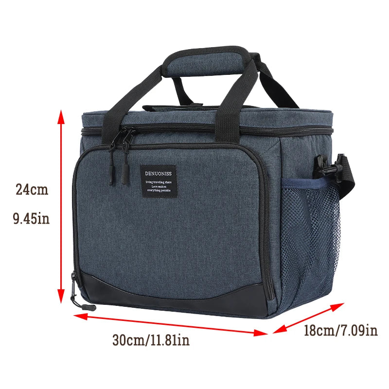13L Thermal Bag Lunch Box for Work Travel Picnic Outdoor Car Refrigerator Portable Cooler Bags Beer Food Insulated Handbag Snack