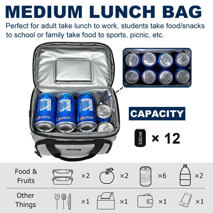 13L Thermal Bag Lunch Box for Work Travel Picnic Outdoor Car Refrigerator Portable Cooler Bags Beer Food Insulated Handbag Snack