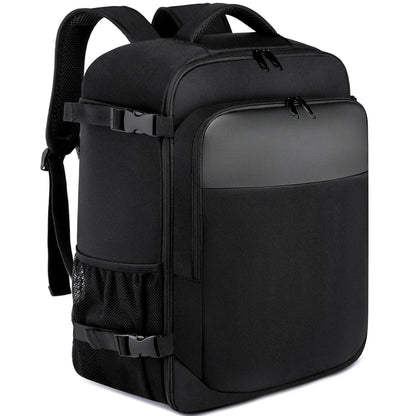 14/15.6 Inch Laptop Men's Multifunctional Simple Business Backpack Airline Approved Carry-On Cabin Carry-on Bag Black