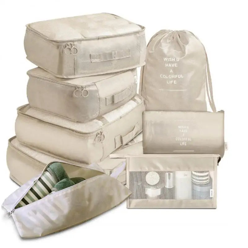 14/8/6Pcs Travel Organizer Set Clothe Shoe Tidy Pouch Wardrobe Suitcase Packing Set Storage Cases Portable Luggage Organizer