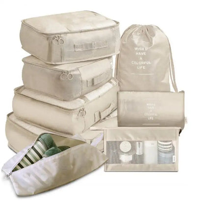 14/8/6Pcs Travel Organizer Set Clothe Shoe Tidy Pouch Wardrobe Suitcase Packing Set Storage Cases Portable Luggage Organizer