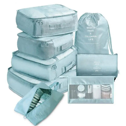 14/8/6Pcs Travel Organizer Set Clothe Shoe Tidy Pouch Wardrobe Suitcase Packing Set Storage Cases Portable Luggage Organizer