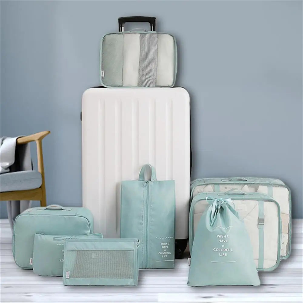 14/8/6Pcs Travel Organizer Set Clothe Shoe Tidy Pouch Wardrobe Suitcase Packing Set Storage Cases Portable Luggage Organizer