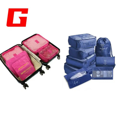 14/8/6Pcs Travel Organizer Set Clothe Shoe Tidy Pouch Wardrobe Suitcase Packing Set Storage Cases Portable Luggage Organizer
