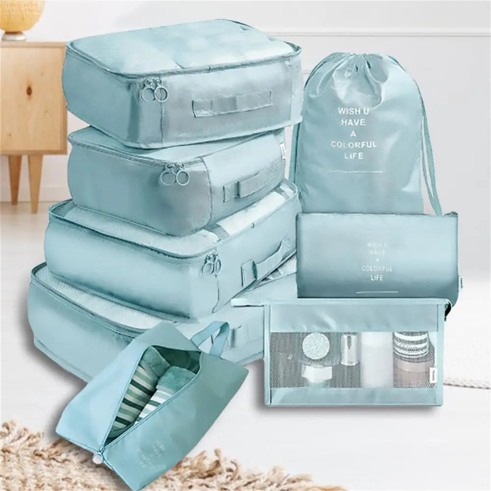 14/8/6Pcs Travel Organizer Set Clothe Shoe Tidy Pouch Wardrobe Suitcase Packing Set Storage Cases Portable Luggage Organizer