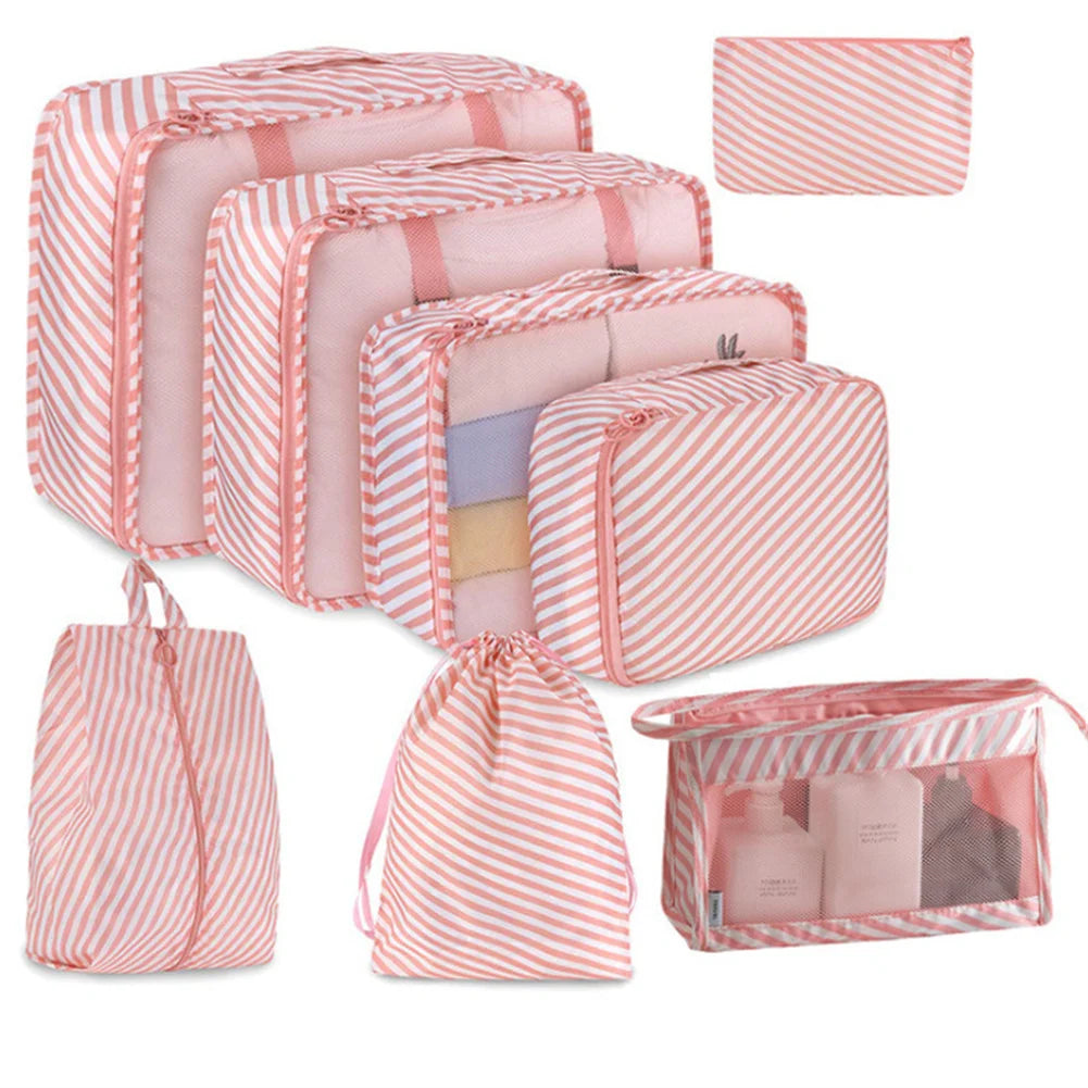14/8/6Pcs Travel Organizer Set Clothe Shoe Tidy Pouch Wardrobe Suitcase Packing Set Storage Cases Portable Luggage Organizer