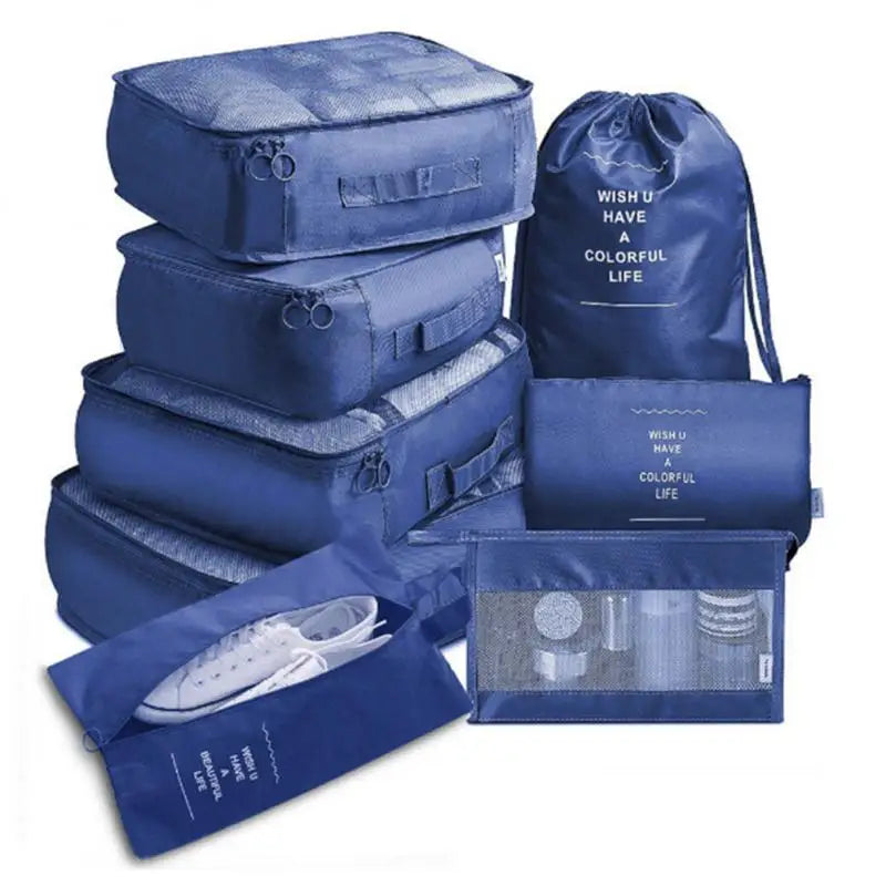 14/8/6Pcs Travel Organizer Set Clothe Shoe Tidy Pouch Wardrobe Suitcase Packing Set Storage Cases Portable Luggage Organizer