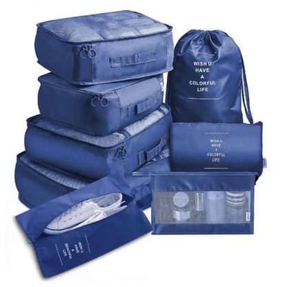 14/8/6Pcs Travel Organizer Set Clothe Shoe Tidy Pouch Wardrobe Suitcase Packing Set Storage Cases Portable Luggage Organizer