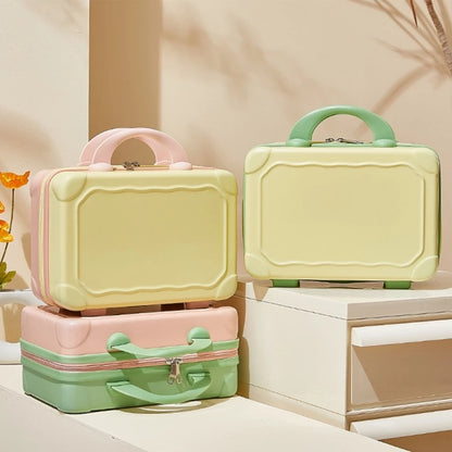 14 Inch Mini Hand Travel Luggage Cosmetic Bag Portable Carrying Bag Suitcase Makeup Bag for Women Girls