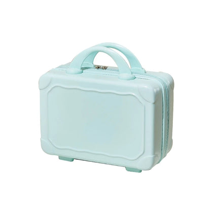 14 Inch Mini Hand Travel Luggage Cosmetic Bag Portable Carrying Bag Suitcase Makeup Bag for Women Girls