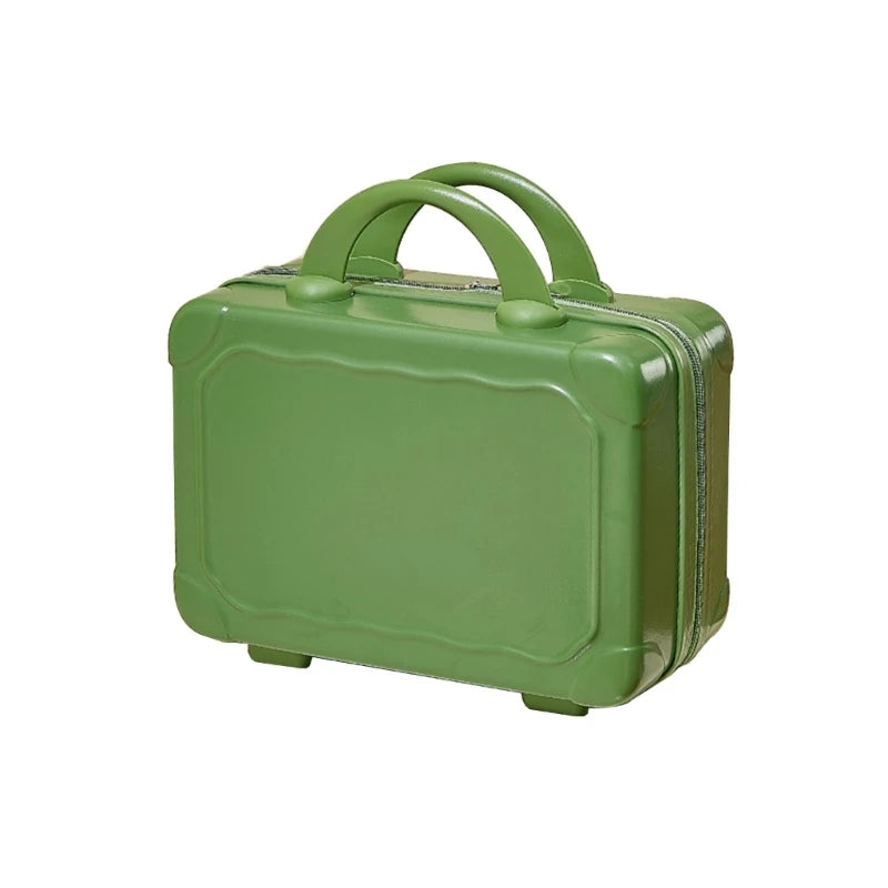 14 Inch Mini Hand Travel Luggage Cosmetic Bag Portable Carrying Bag Suitcase Makeup Bag for Women Girls