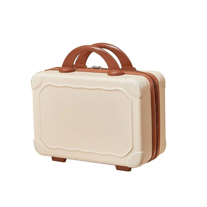 14 Inch Mini Hand Travel Luggage Cosmetic Bag Portable Carrying Bag Suitcase Makeup Bag for Women Girls