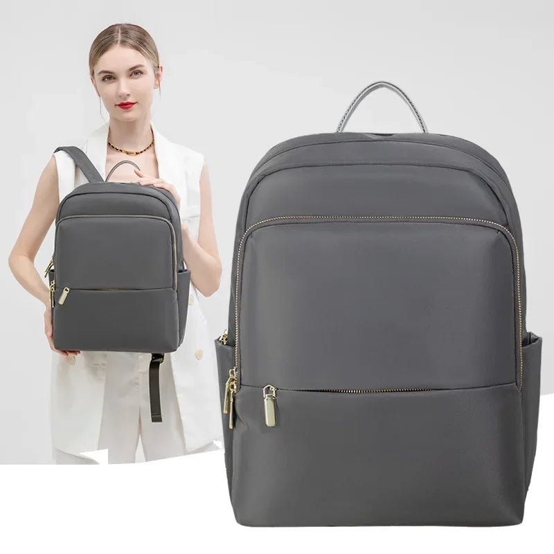 14 inch Laptop Backpack Oxford Ladies Travel Bag Female Bagpack Women College Student Schoolbag Large Capacity Business Backpack