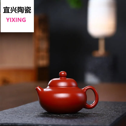 140cc High-end Yixing Purple Clay Teapot Famous Handmade Filter Xishi Tea Pot Raw Ore Dahongpao Kettle Zisha Tea Set Gifts