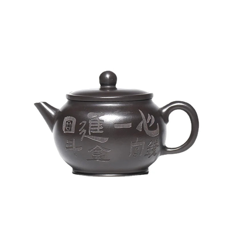140cc Master Handmade Yixing Purple Clay Tea Pot Authentic Beauty Pot Raw Ore Zisha Puer Tea Infuser Customized Teaware