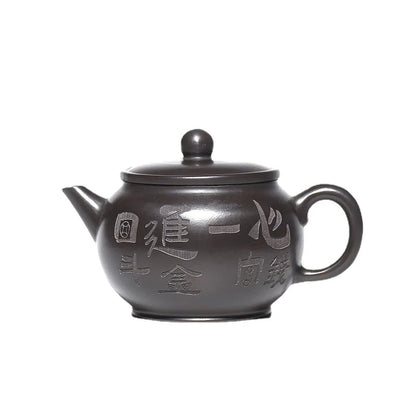140cc Master Handmade Yixing Purple Clay Tea Pot Authentic Beauty Pot Raw Ore Zisha Puer Tea Infuser Customized Teaware