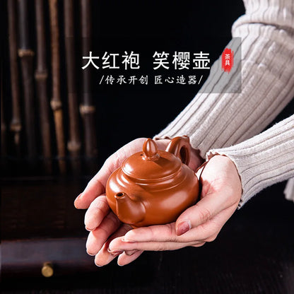 140cc Purple Clay Teapot Zhu Mud Small Capacity Tea Pot Chinese Tea Ceremony Accessories Customized Home Tea Set Decoration