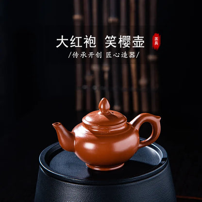 140cc Purple Clay Teapot Zhu Mud Small Capacity Tea Pot Chinese Tea Ceremony Accessories Customized Home Tea Set Decoration