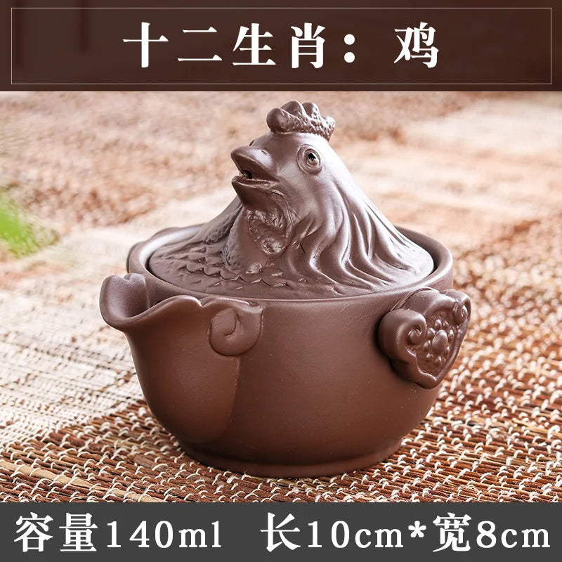 140cc Yixing Chinese Style Tea Pot Purple Clay Filter Teapots Beauty Kettle Famous Raw Ore Household Handmade Zisha Tea Set