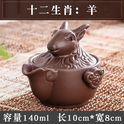 140cc Yixing Chinese Style Tea Pot Purple Clay Filter Teapots Beauty Kettle Famous Raw Ore Household Handmade Zisha Tea Set