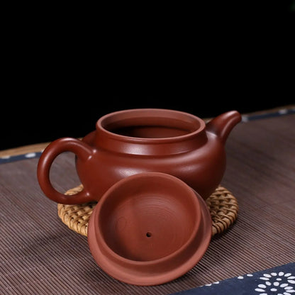 140cc Yixing Handmade Purple Clay Teapots Ball Shaped Infuser Tea Pot Beauty Kettle Customized Zisha Tea Set Dahongpao Authentic