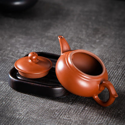 140cc Yixing tea pot purple clay Xishi teapot beauty kettle Raw ore Handmade Tea set authentic Tie Puer 188 ball hole filter