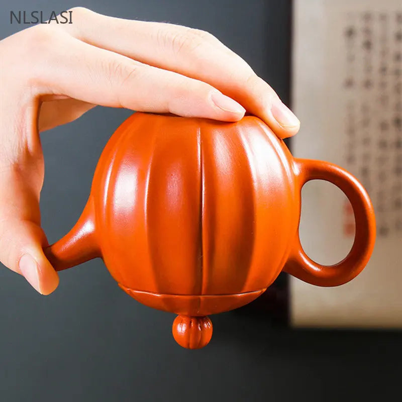 140ml/280ml Chinese Yixing Purple Clay Tea Pot Raw Ore Zhu Mud Beauty Tea Infuser Handmade Filter Teapot Tradition Zisha Tea Set