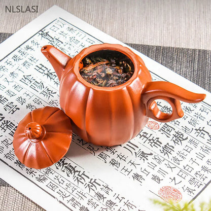 140ml/280ml Chinese Yixing Purple Clay Tea Pot Raw Ore Zhu Mud Beauty Tea Infuser Handmade Filter Teapot Tradition Zisha Tea Set