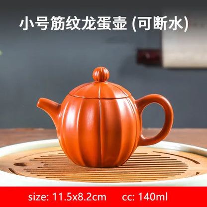 140ml/280ml Chinese Yixing Purple Clay Tea Pot Raw Ore Zhu Mud Beauty Tea Infuser Handmade Filter Teapot Tradition Zisha Tea Set