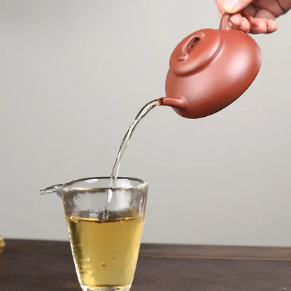140ml Authentic Chinese Yixing Purple Clay Teapots Household Beauty Kettle Famous Artists Handmade Tea Pot Raw Ore Zisha Tea Set