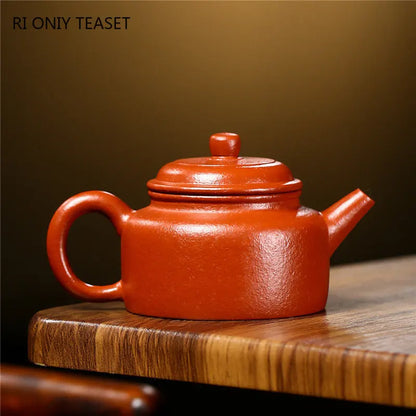 140ml Authentic Yixing Raw Ore Purple Clay Teapots Famous Artists Handmade Tea Pot Beauty Kettle Chinese Zisha Tea Set Teaware