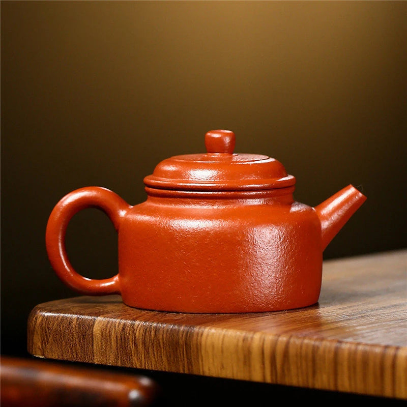 140ml Authentic Yixing Raw Ore Purple Clay Teapots Famous Artists Handmade Tea Pot Beauty Kettle Chinese Zisha Tea Set Teaware